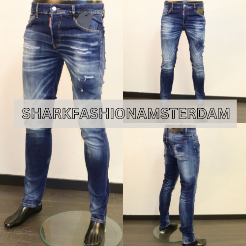 Dsquared2 SlimFit Jeans Donkerblauw 007