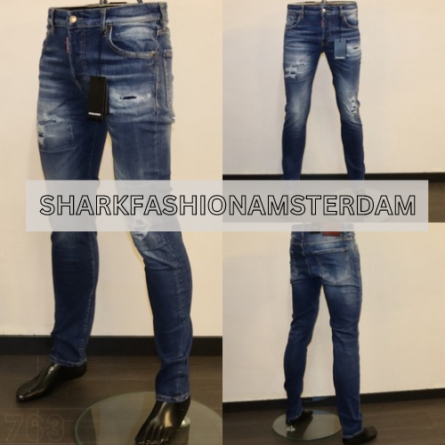 Dsquared2 SlimFit Jeans Donkerblauw 010