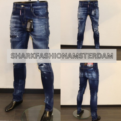 Dsquared2 SlimFit Jeans Donkerblauw 004